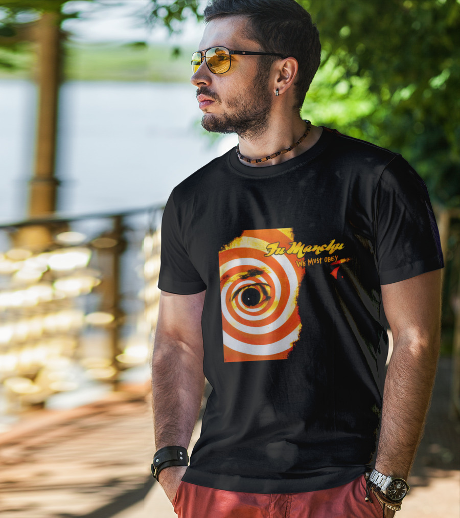 Fu Manchu We Must Obey Eye Spiral T-Shirt