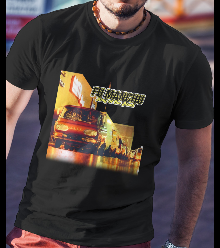 Fu Manchu King Of The Road Album Cover Van Scene T-Shirt