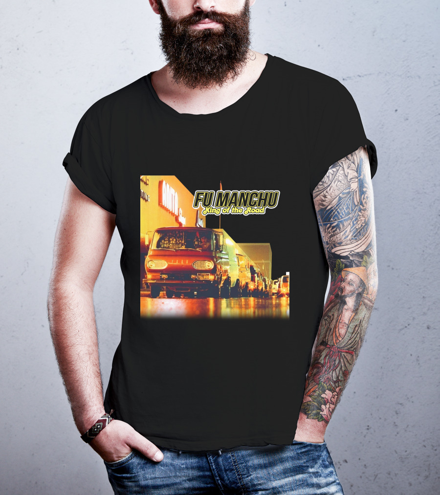 Fu Manchu King Of The Road Album Cover Van Scene T-Shirt