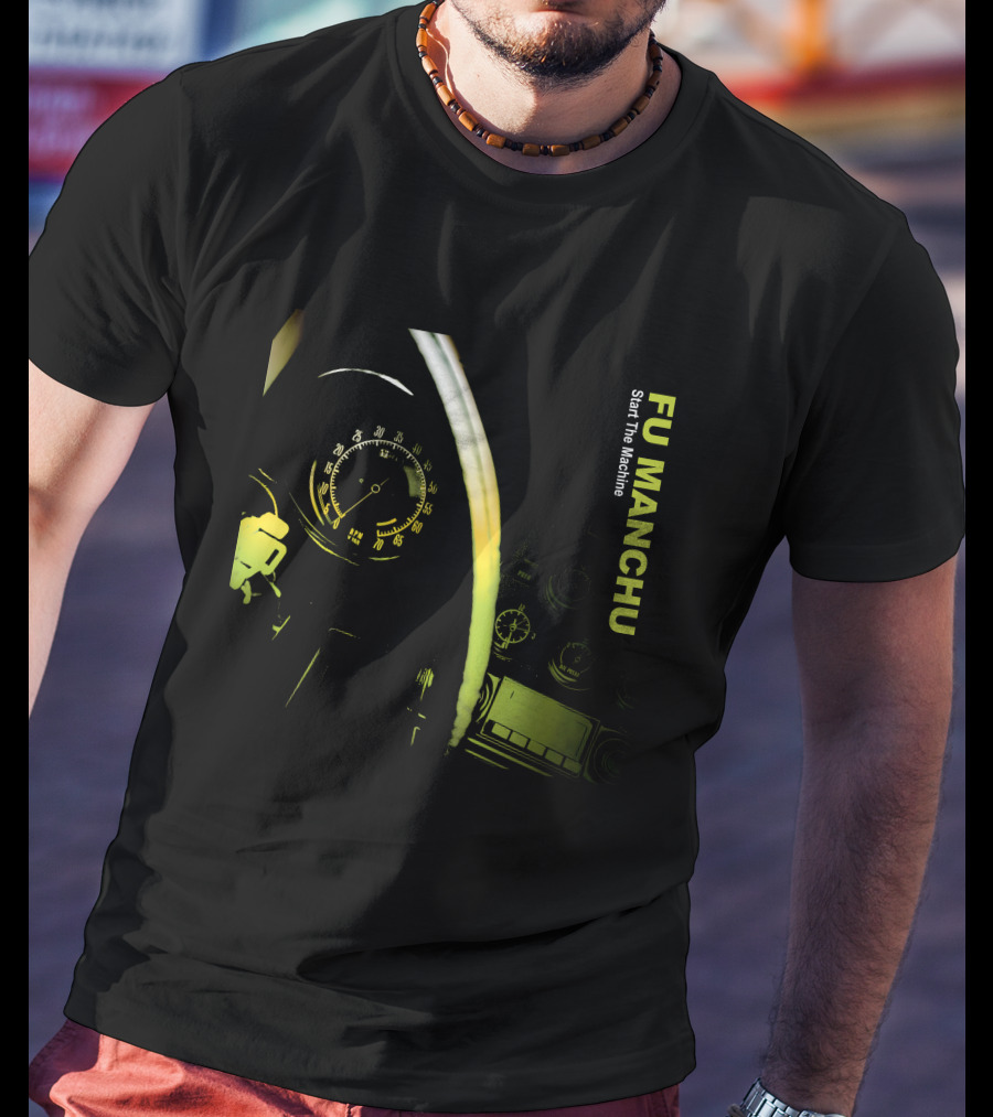 Fu Manchu Start The Machine Fmc-24B Speedometer Dashboard T-Shirt