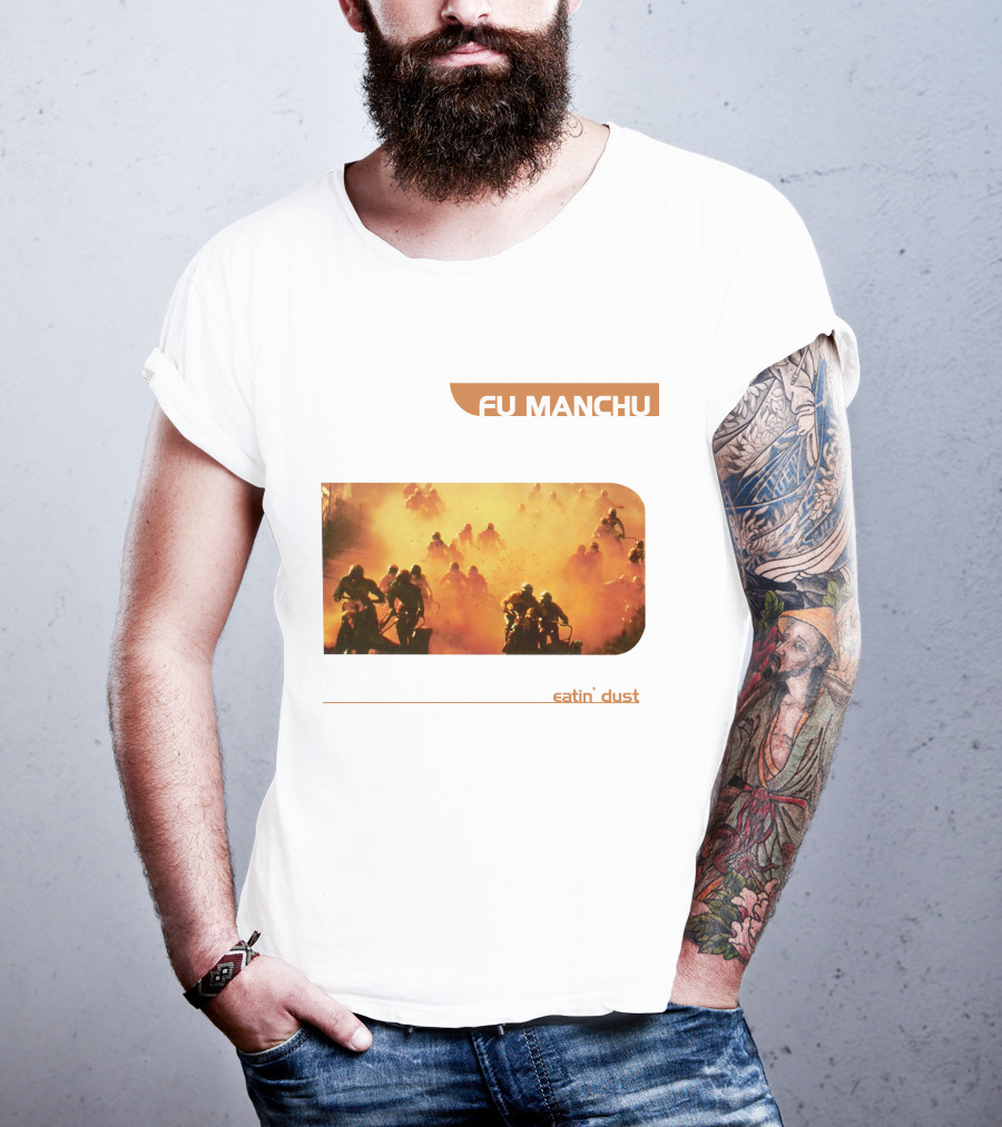 Fu Manchu Eatin' Dust Moto Riders In Desert Haze T-Shirt