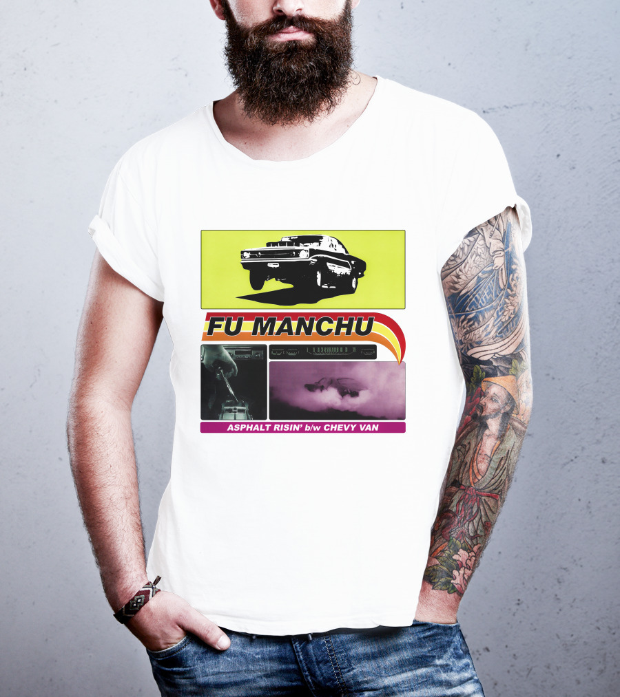 Fu Manchu Asphalt Risin' B/W Chevy Van T-Shirt