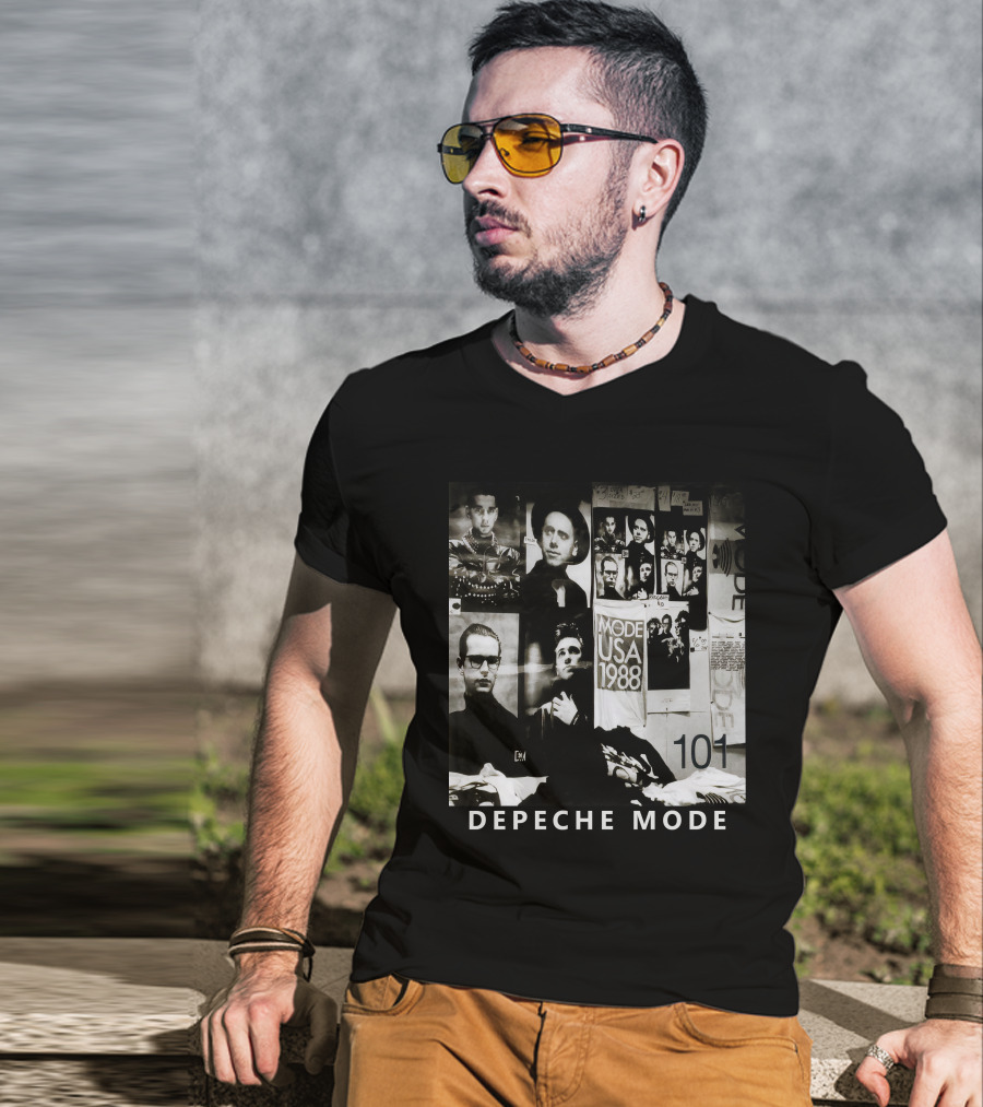 Depeche Mode USA 1988 101 Vintage Collage T-Shirt