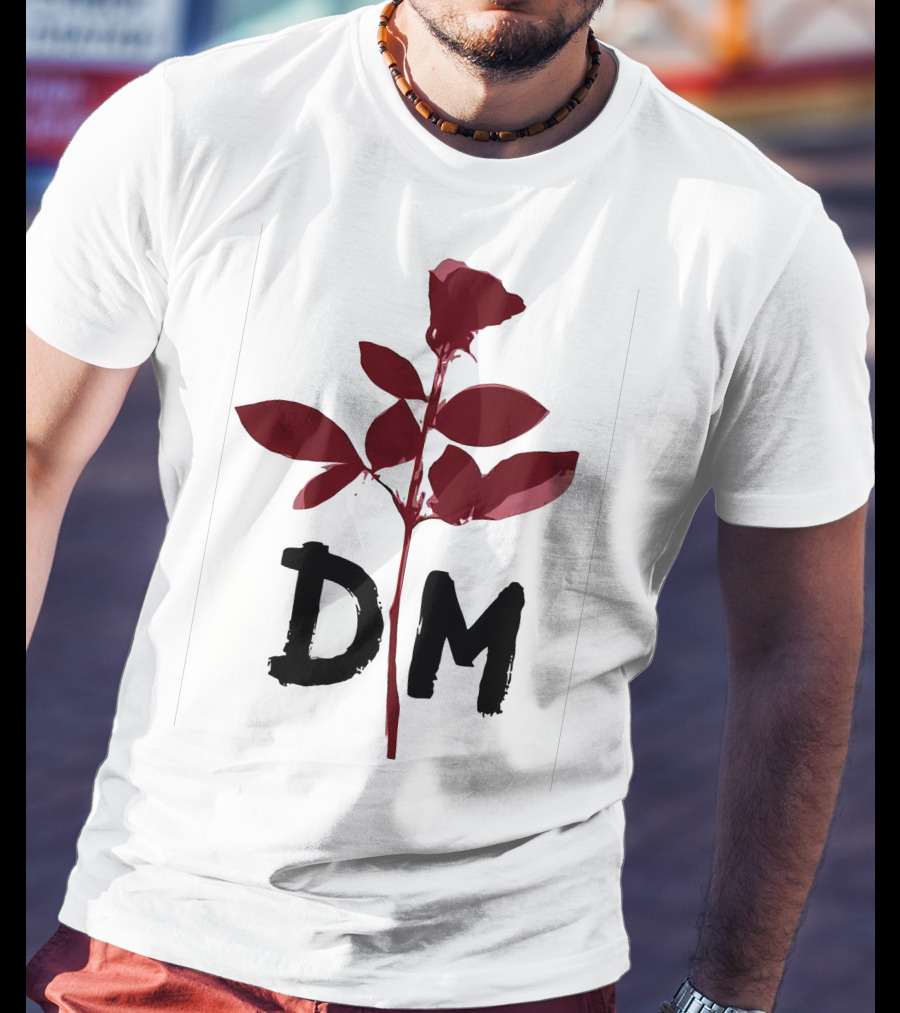 Depeche Mode DM Enjoy The Silence Red Rose T-Shirt