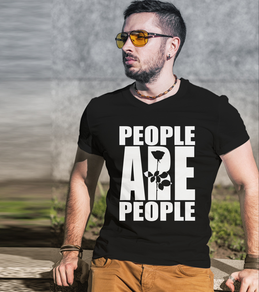 Depeche Mode People Are People Bold Rose T-Shirt
