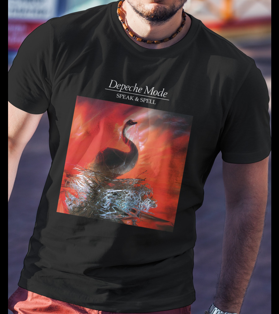 Depeche Mode Speak And Spell Swan Album Cover T-Shirt