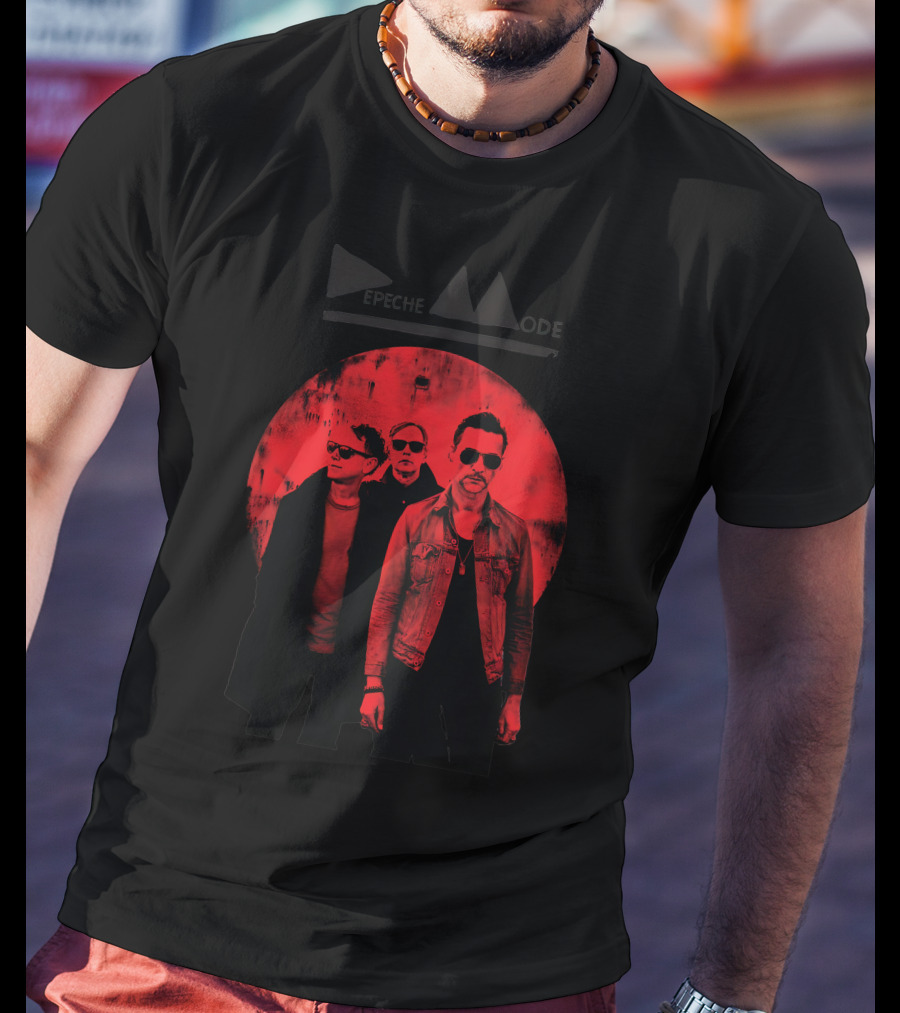 Depeche Mode Red Circle Trio T-Shirt