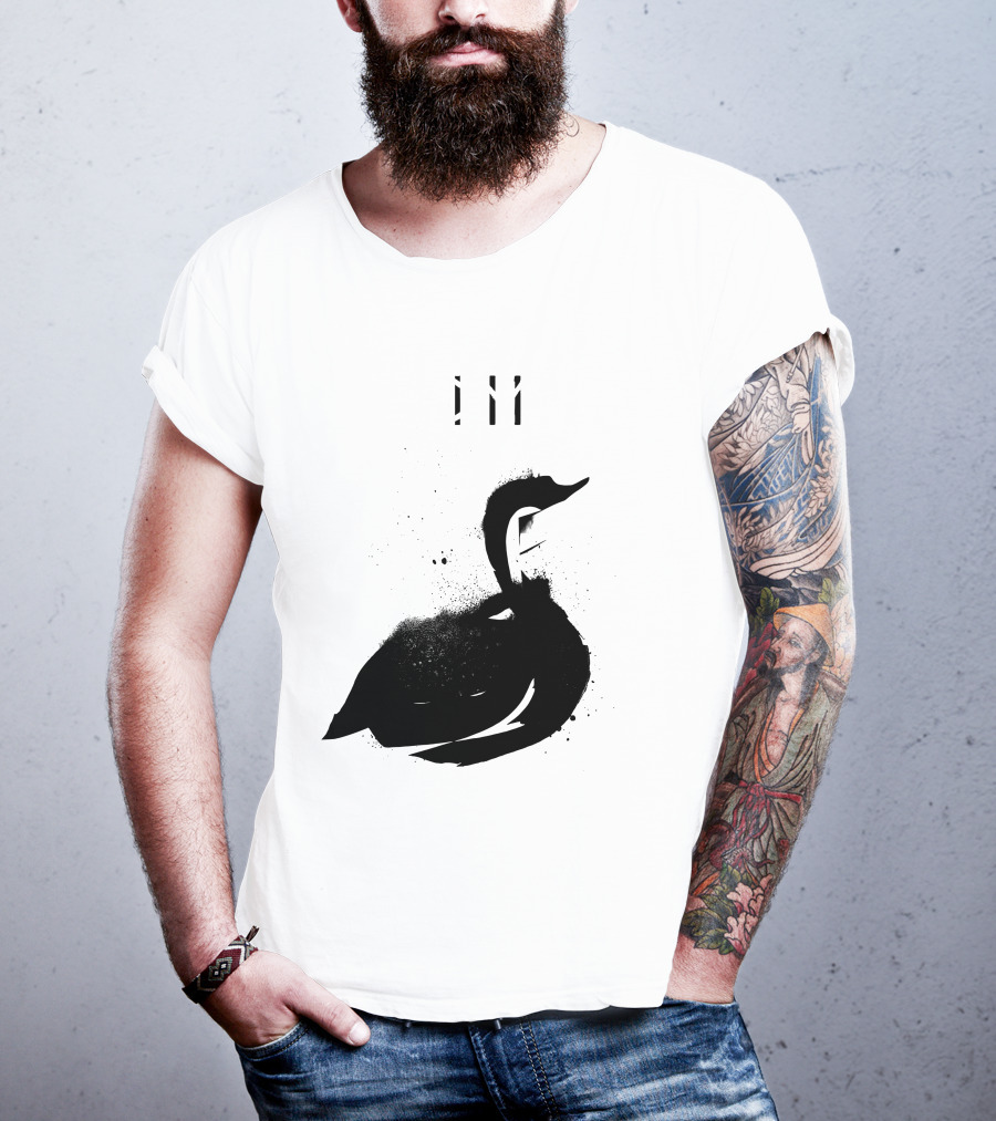 Depeche Mode 7 Abstract Black Swan Stencil Theme Vintage Style T-Shirt