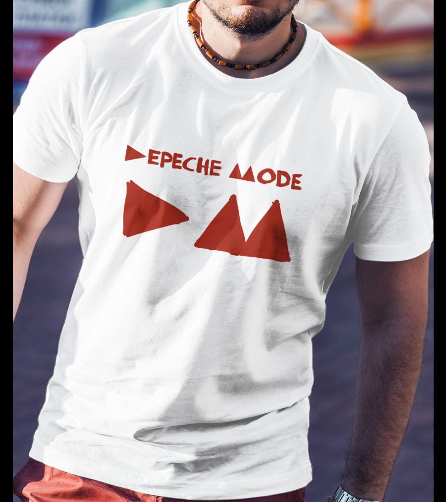 Depeche Mode Triangle Symbol Red Theme T-Shirt