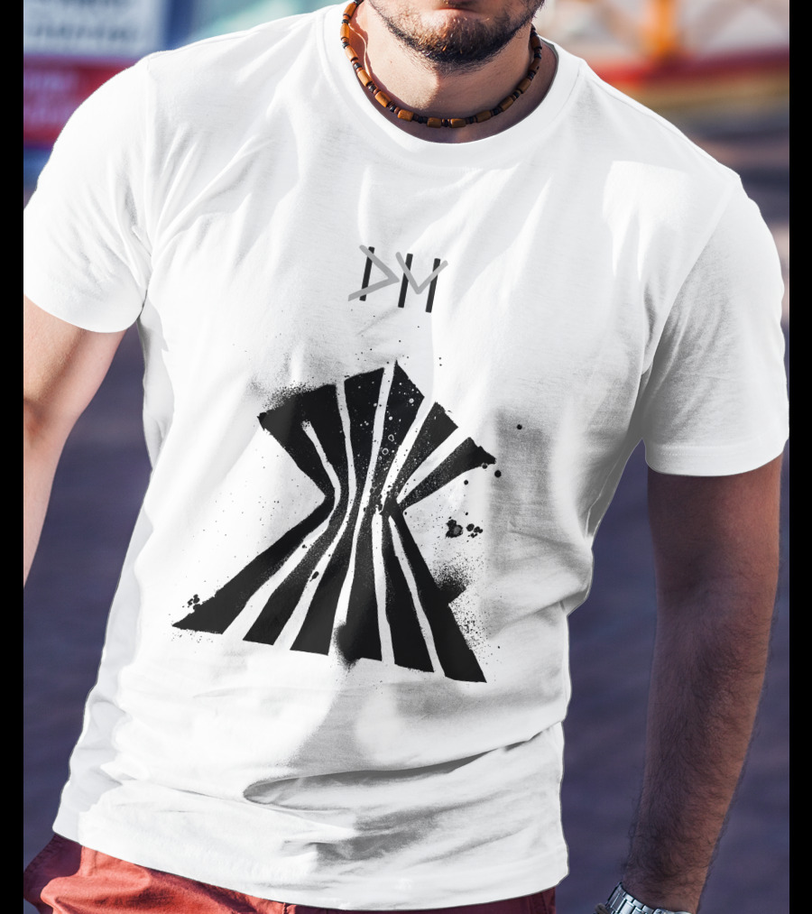 Dpm Org Dm Striped Abstract Symbol T-Shirt