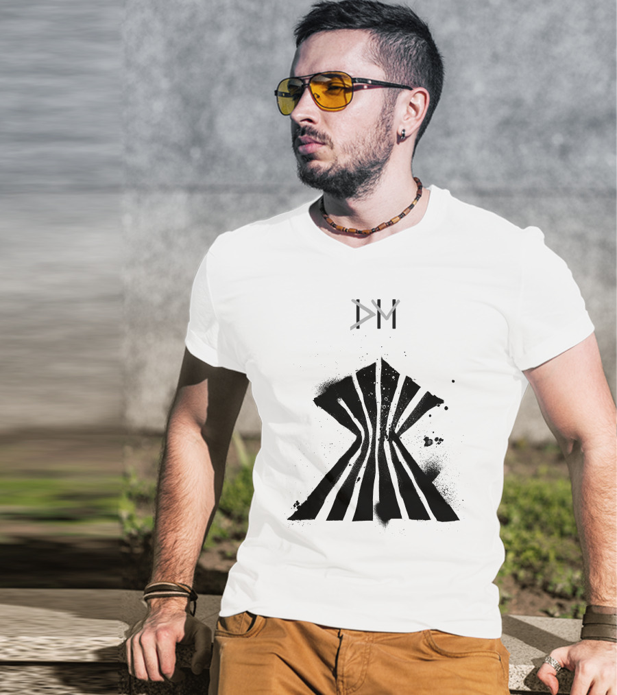 Dpm Org Dm Striped Abstract Symbol T-Shirt