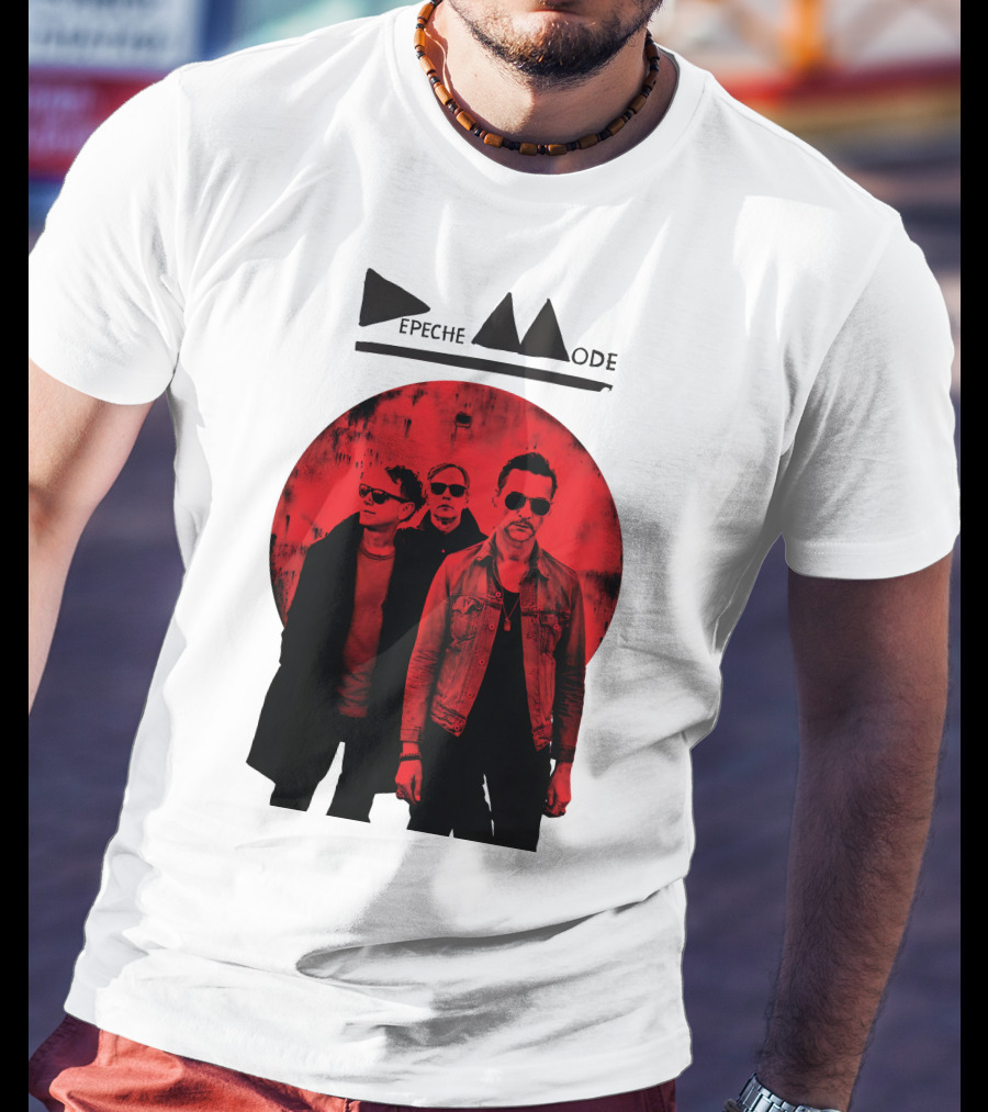 Depeche Mode Band Red Circle T-Shirt