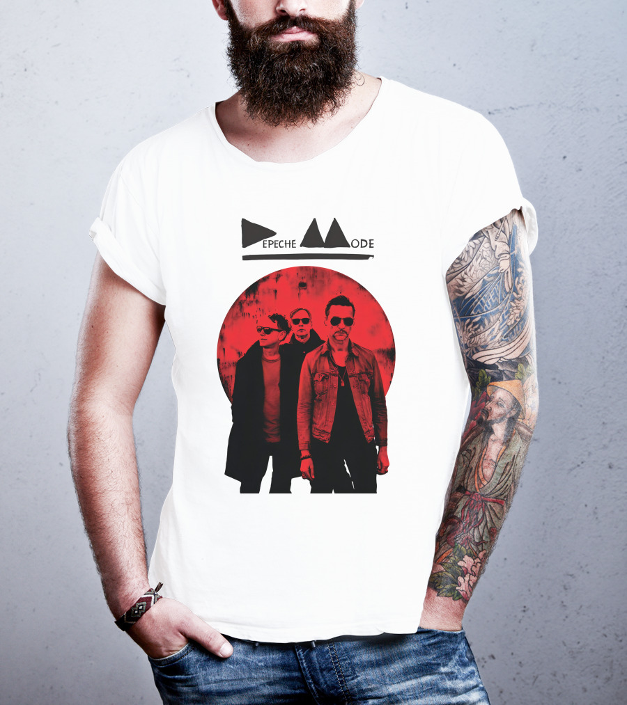 Depeche Mode Band Red Circle T-Shirt