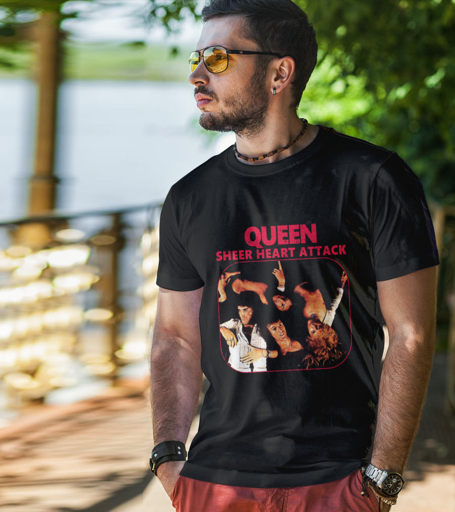 Queen Sheer Heart Attack Album Cover T-Shirt