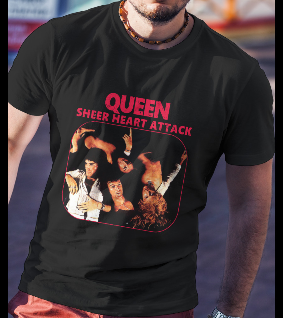 Queen Sheer Heart Attack Album Cover T-Shirt