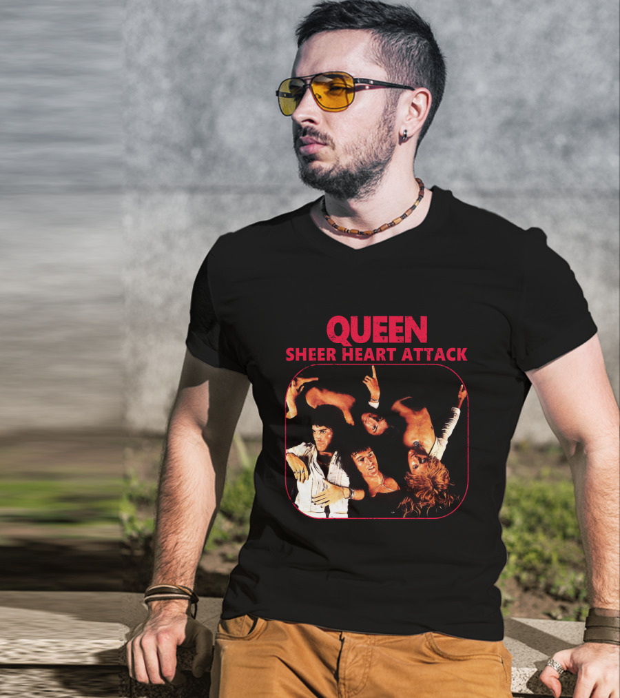 Queen Sheer Heart Attack Album Cover T-Shirt
