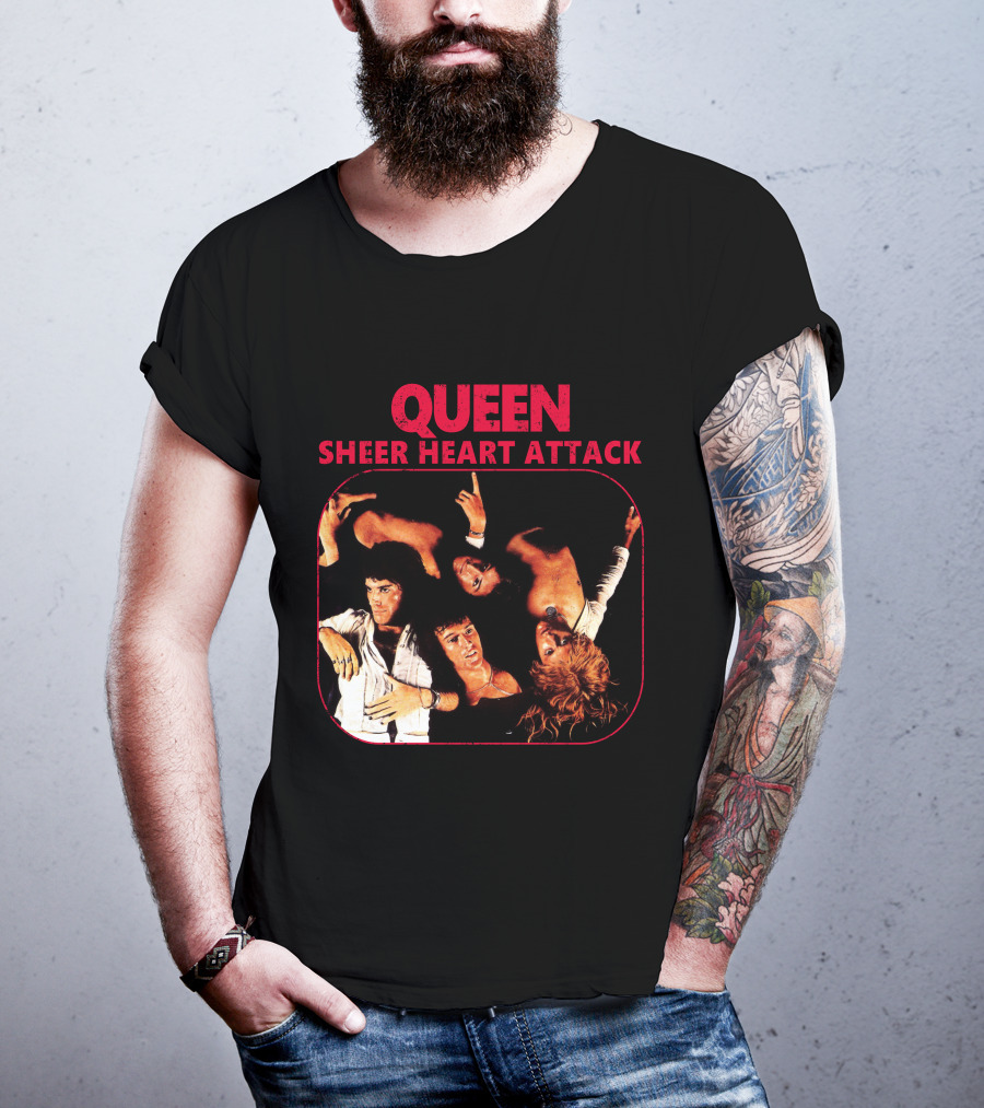 Queen Sheer Heart Attack Album Cover T-Shirt