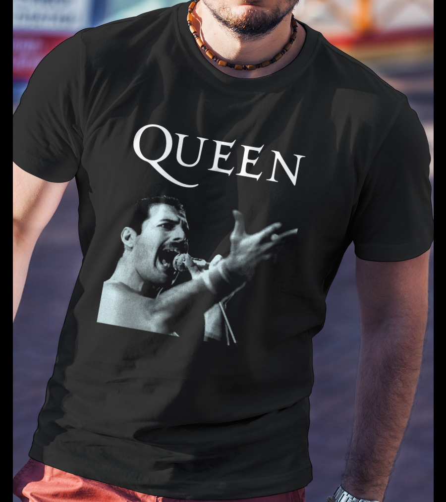 Queen Freddie Mercury Singing Iconic Pose T-Shirt