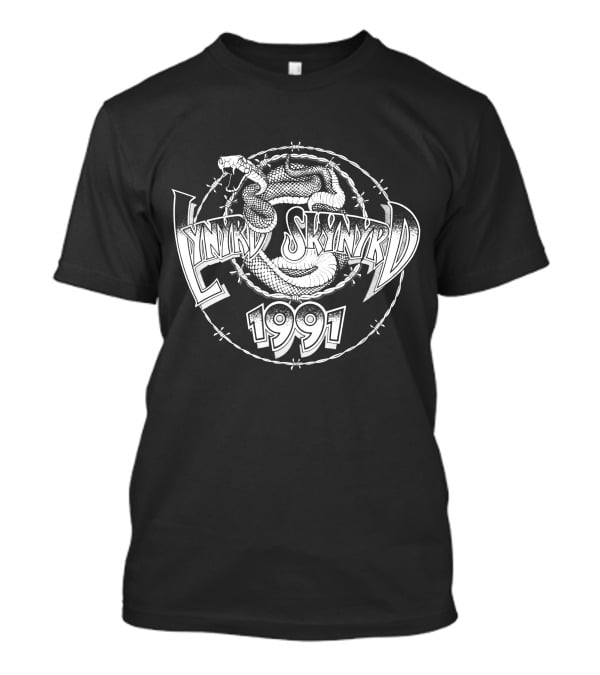Lynyrd Skynyrd 1991 Snake Barbed Wire T-Shirt