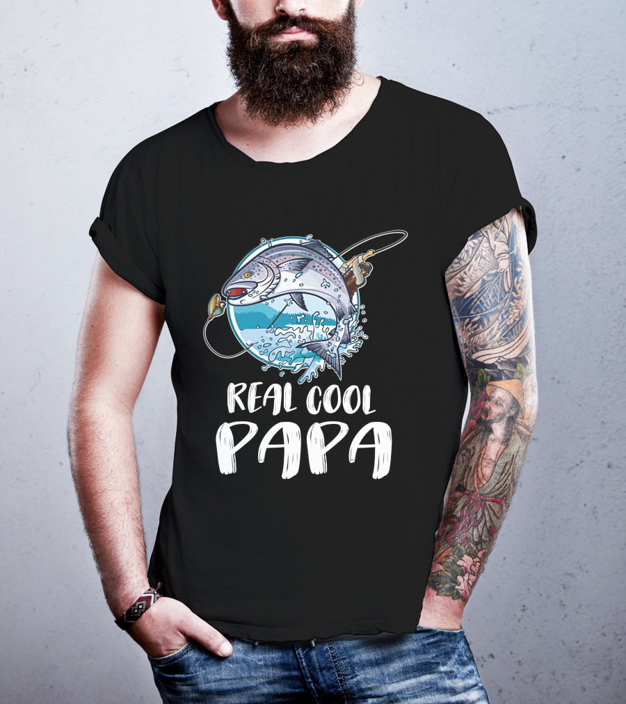 Real Cool Papa Fishing T-Shirt