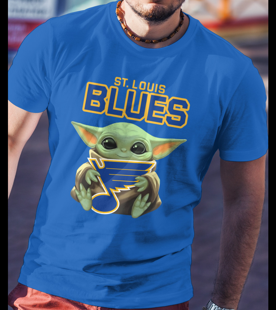 St. Louis Blues Baby Yoda T-Shirt