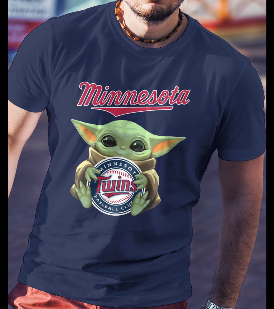 Minnesota Twins Baby Yoda Minnesota Baseball Club T-Shirt