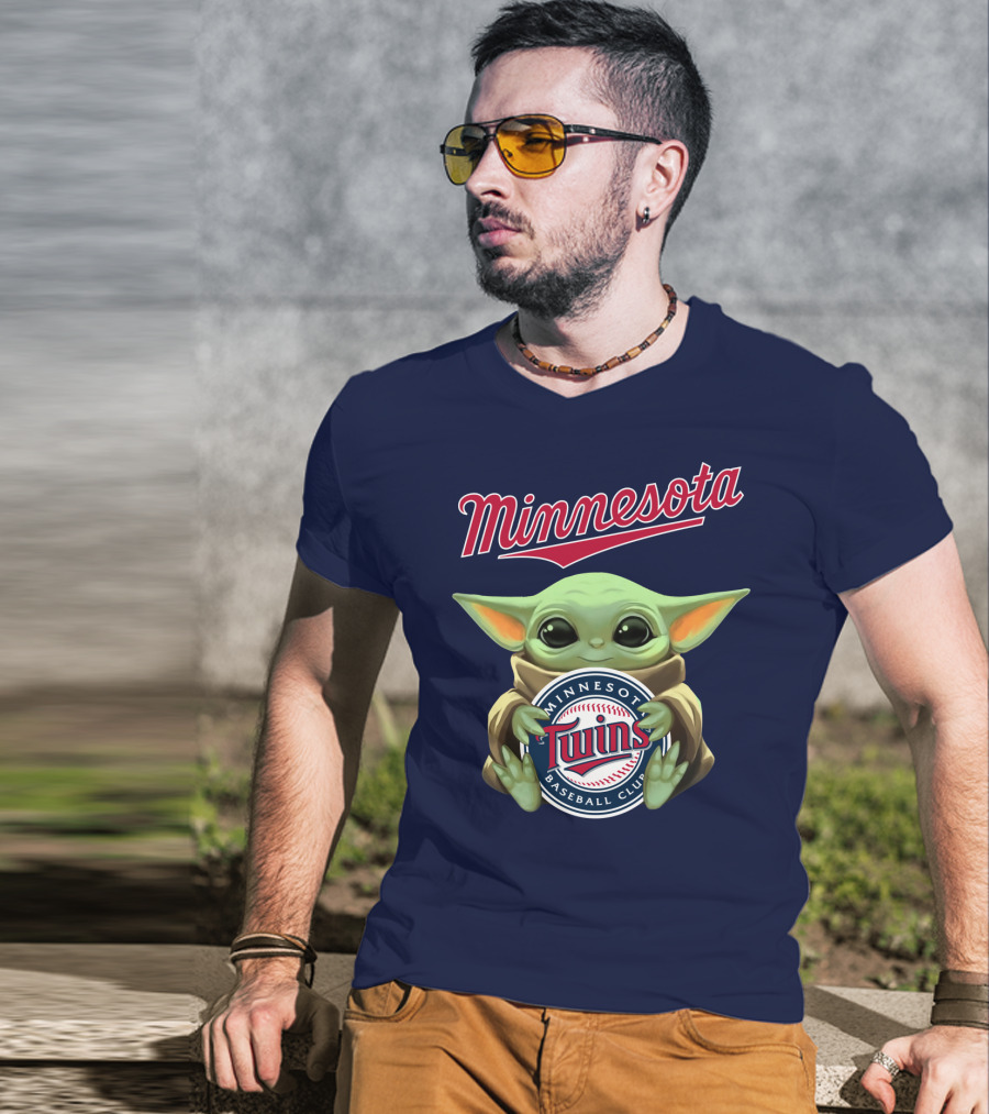 Minnesota Twins Baby Yoda Minnesota Baseball Club T-Shirt