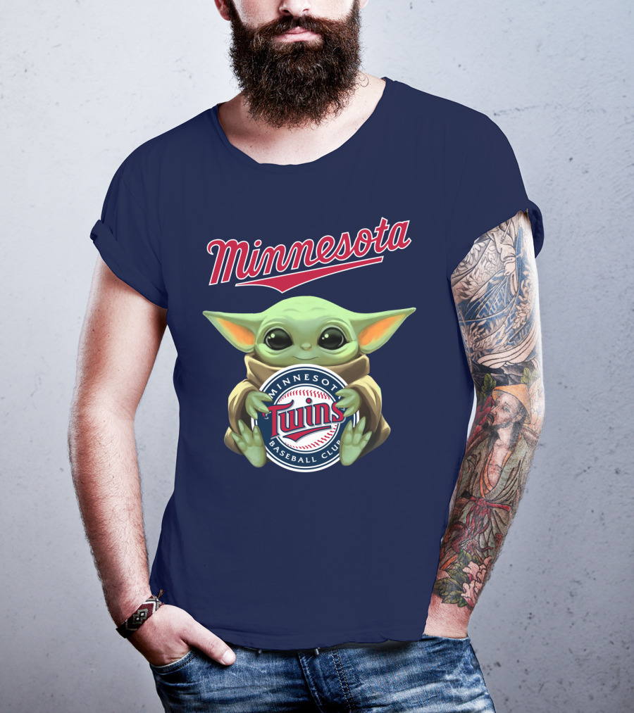Minnesota Twins Baby Yoda Minnesota Baseball Club T-Shirt
