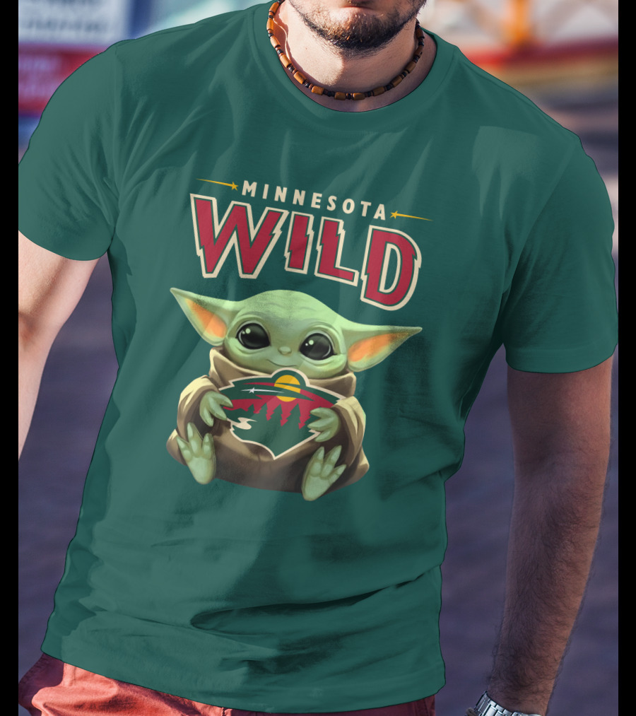 Minnesota Wild Baby Yoda T-Shirt