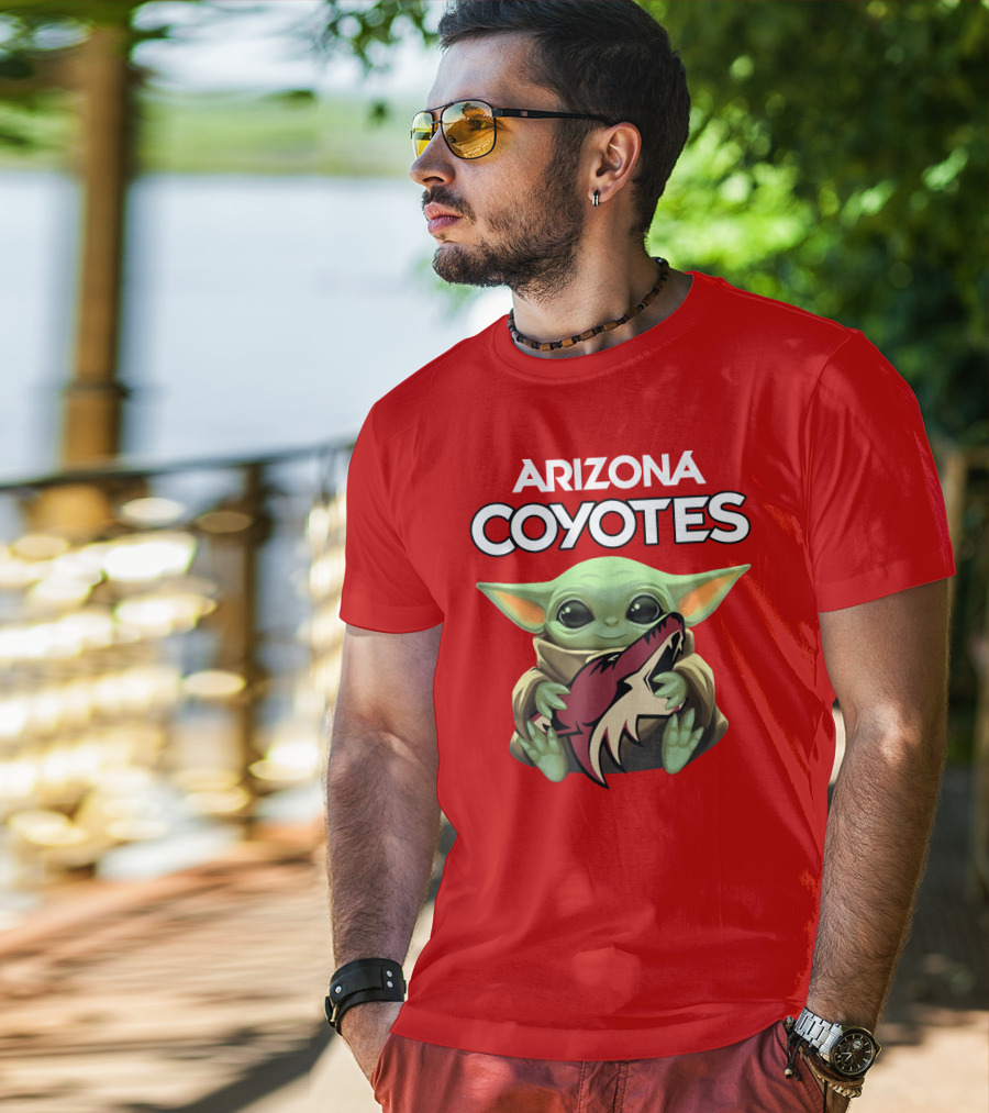 Arizona Coyotes Baby Yoda T-Shirt