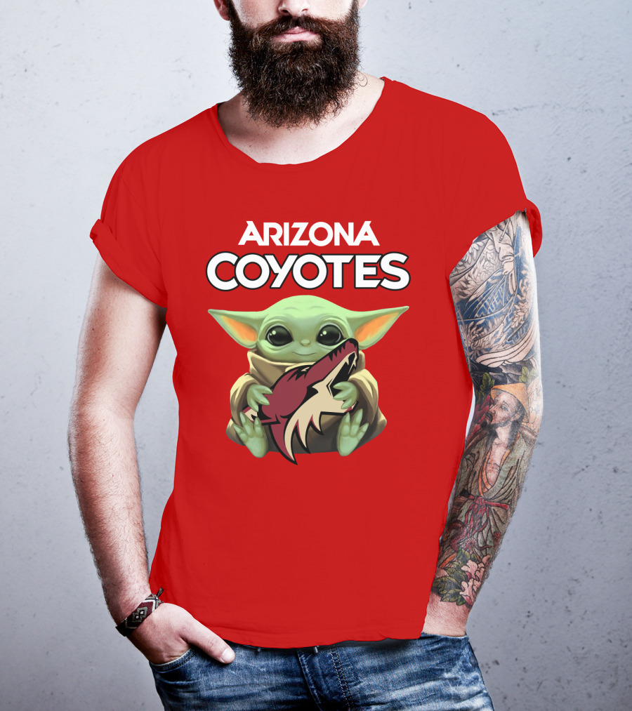 Arizona Coyotes Baby Yoda T-Shirt