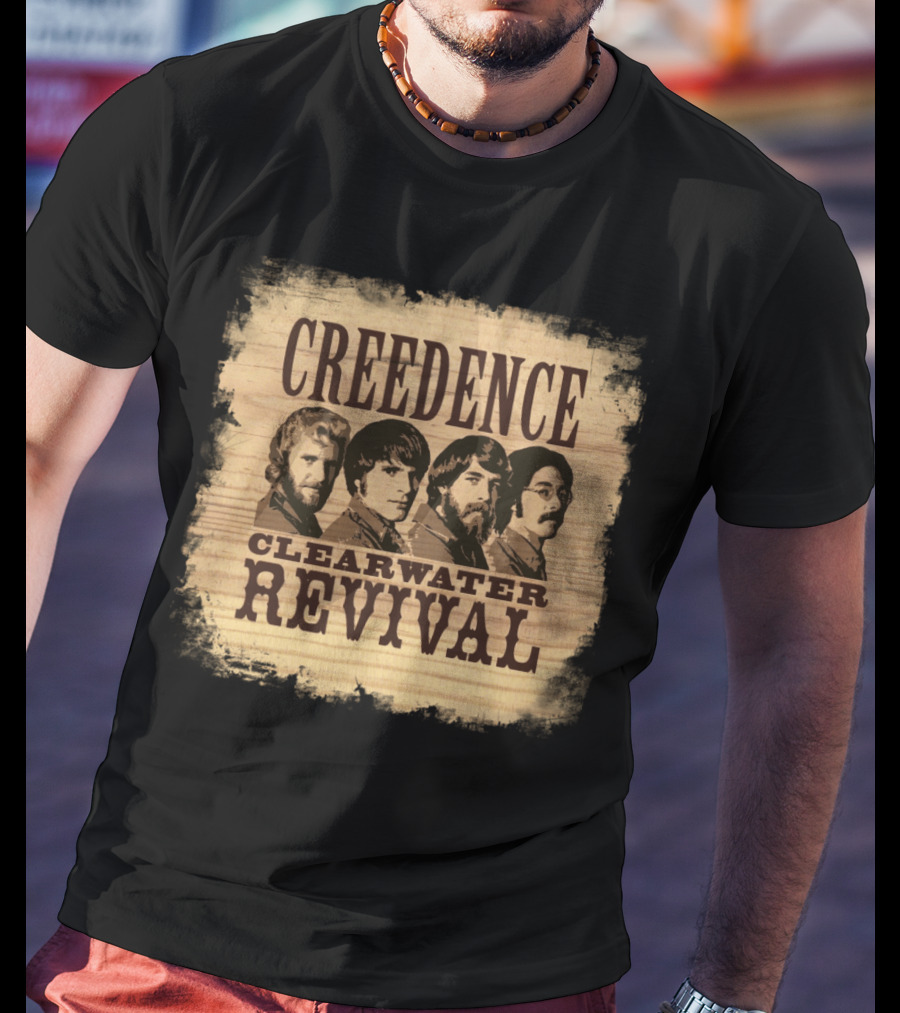 Creedence Clearwater Revival Band Portrait T-Shirt