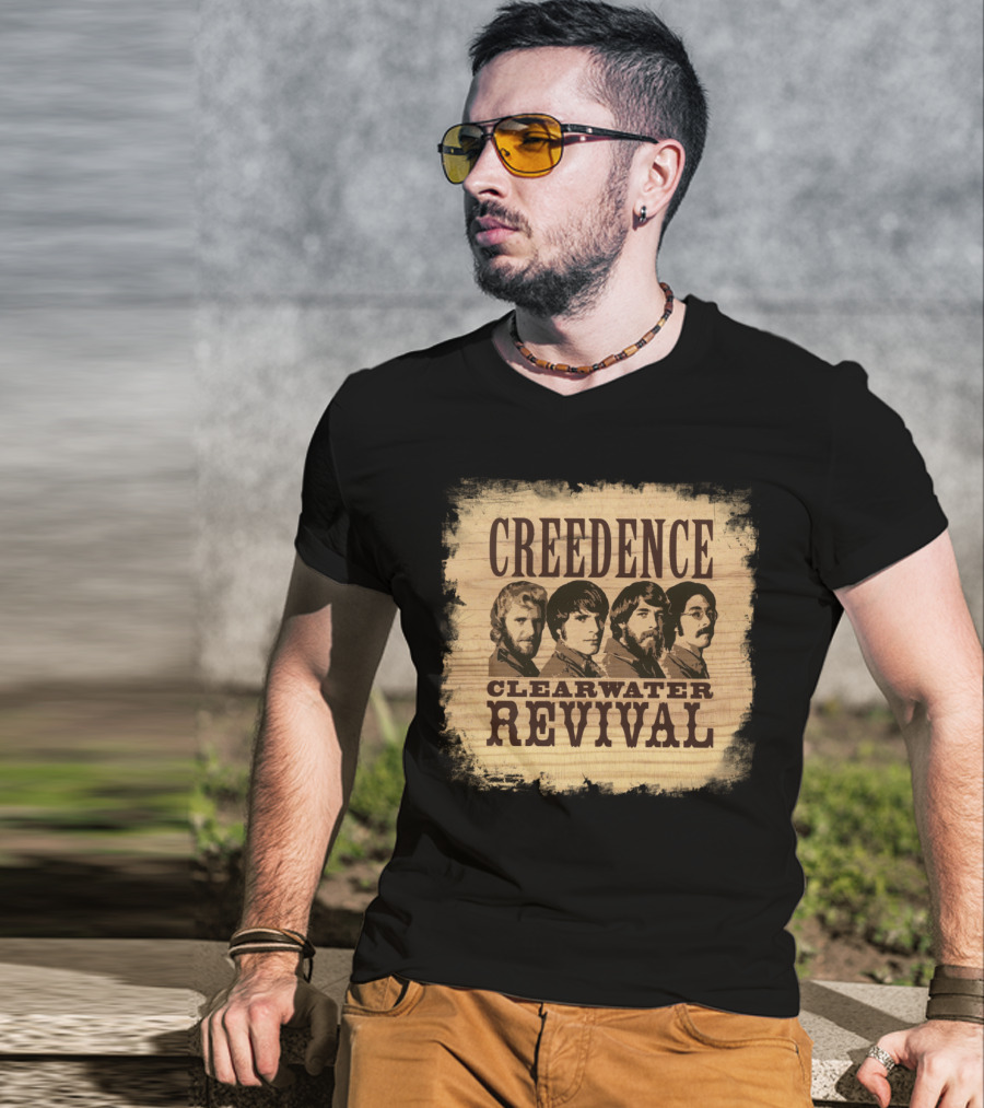 Creedence Clearwater Revival Band Portrait T-Shirt