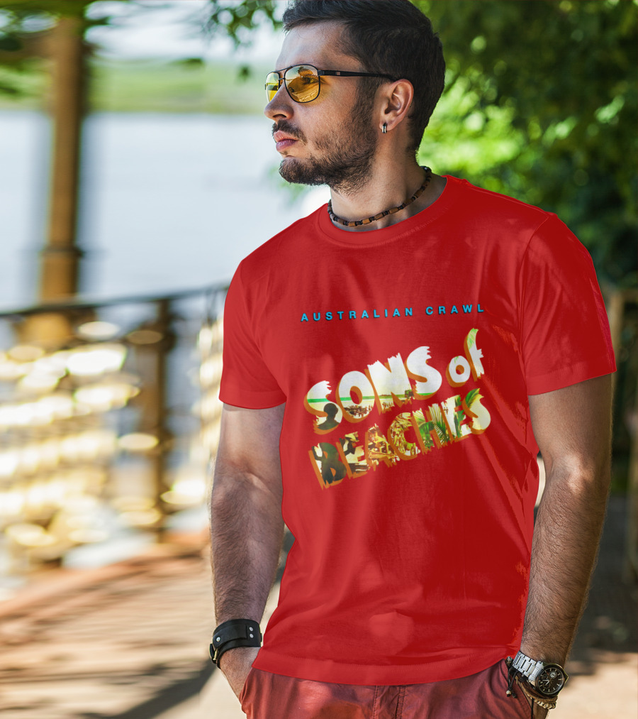 Australian Crawl Sons Of Beaches T-Shirt