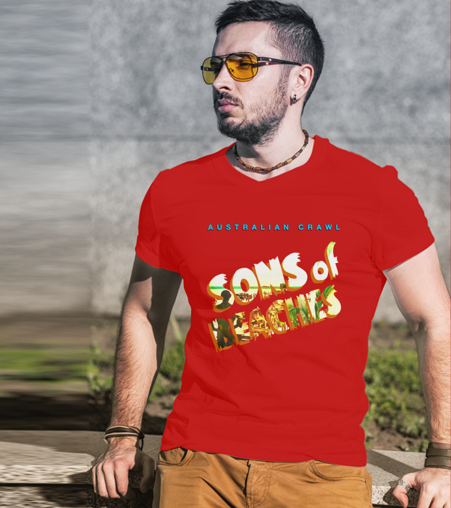 Australian Crawl Sons Of Beaches T-Shirt