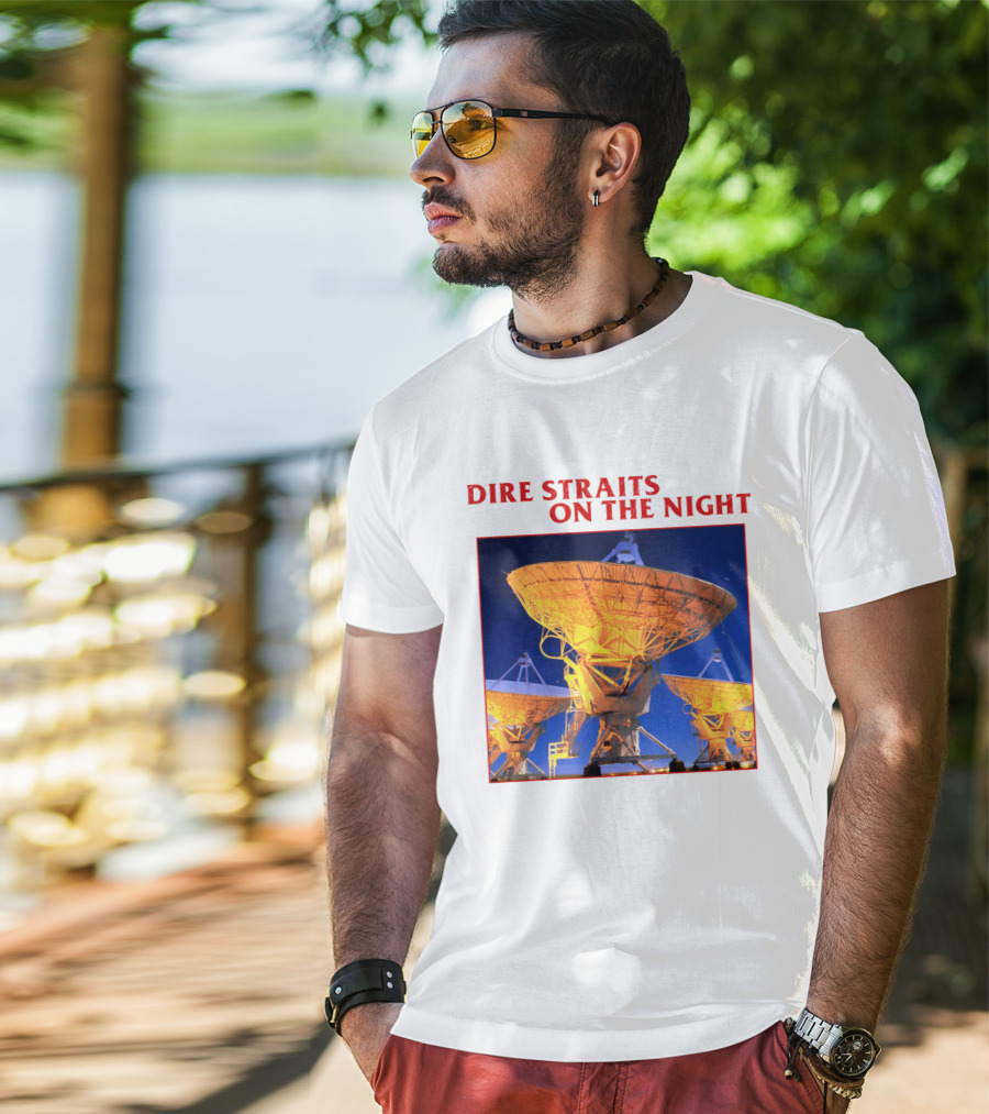 Dire Straits On The Night Satellite Dishes T-Shirt