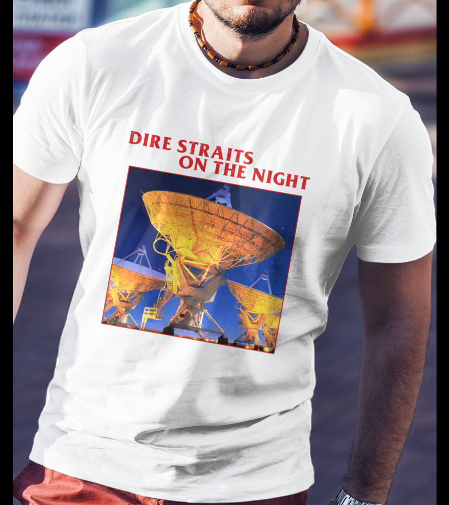 Dire Straits On The Night Satellite Dishes T-Shirt