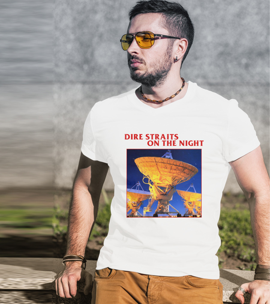 Dire Straits On The Night Satellite Dishes T-Shirt