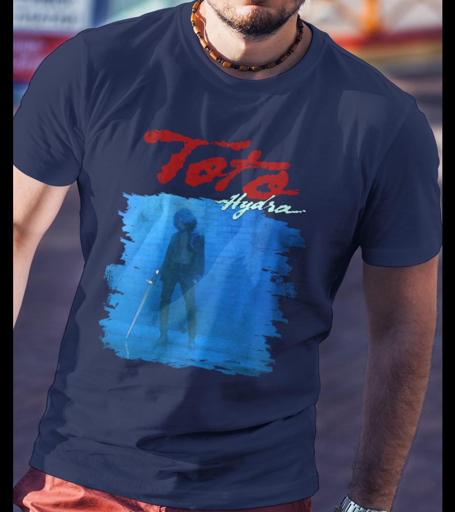 Toto Hydra Sword Figure Blue Square T-Shirt