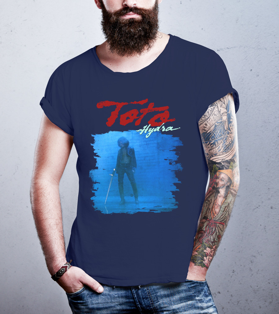 Toto Hydra Sword Figure Blue Square T-Shirt