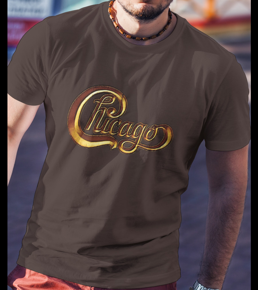 Chicago Band Script Gold T-Shirt