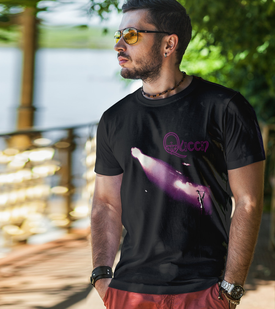 Queen Purple Stage Performance Iconic Band T-Shirt