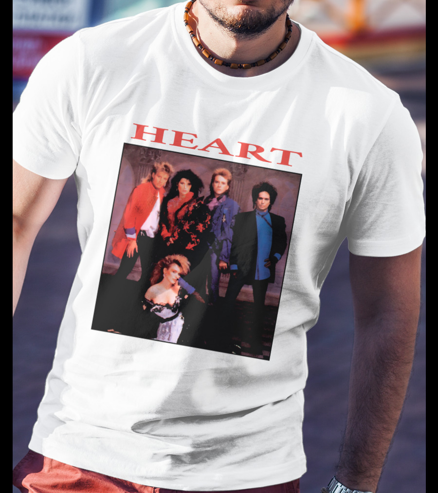 Heart Band Group Members Photograph T-Shirt