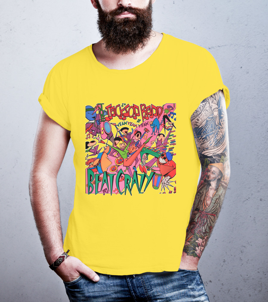 Joe Jackson Band Beat Crazy Colorful Music T-Shirt
