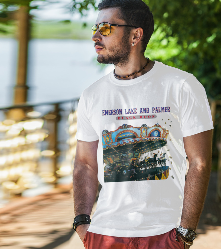 Emerson Lake And Palmer Black Moon Carousel T-Shirt