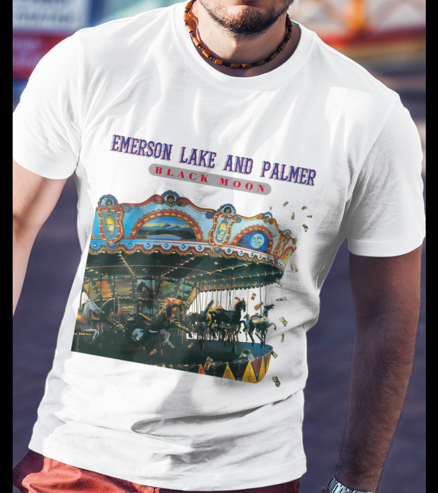 Emerson Lake And Palmer Black Moon Carousel T-Shirt