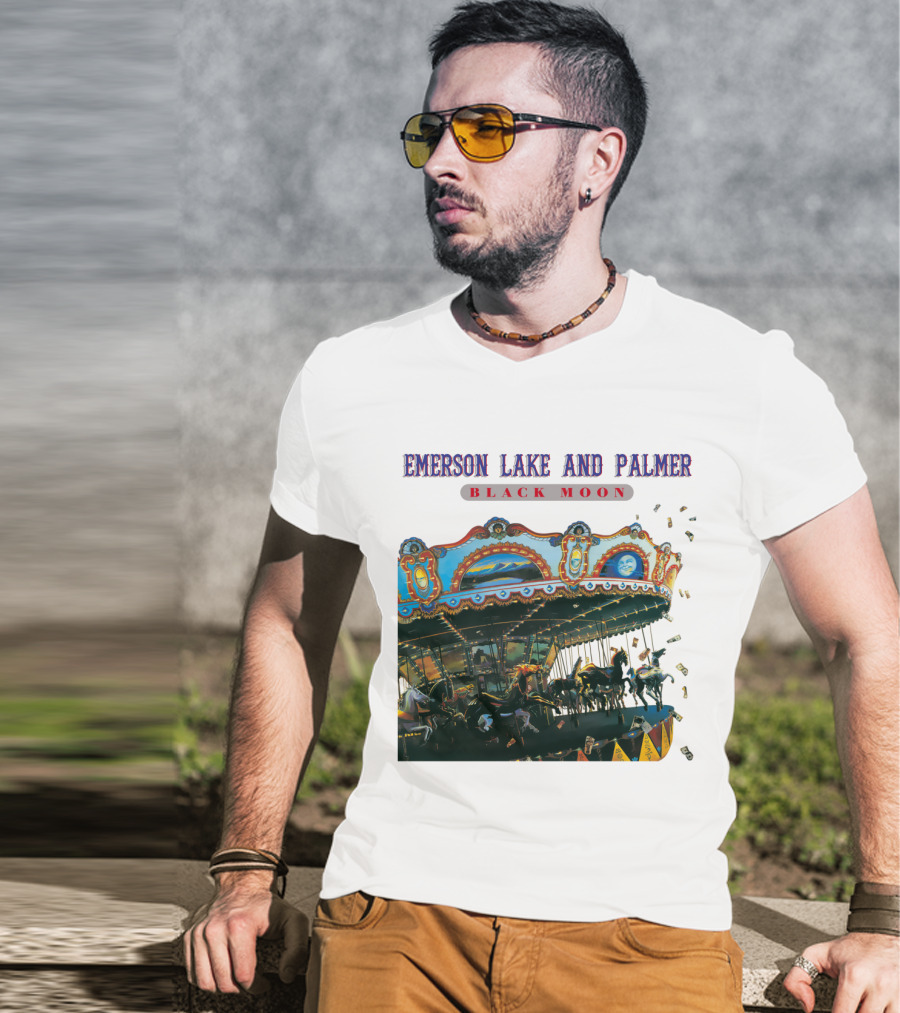 Emerson Lake And Palmer Black Moon Carousel T-Shirt