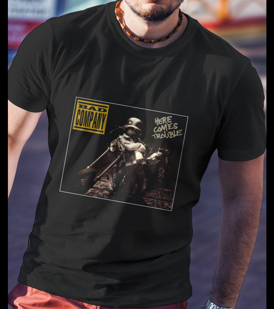 Bad Company Here Comes Trouble Motorcycle Kid T-Shirt