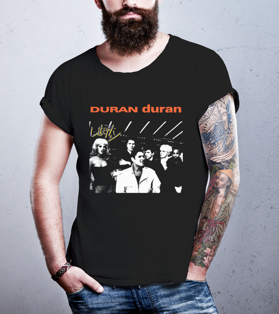 Duran Duran Liberty Black And White Group T-Shirt