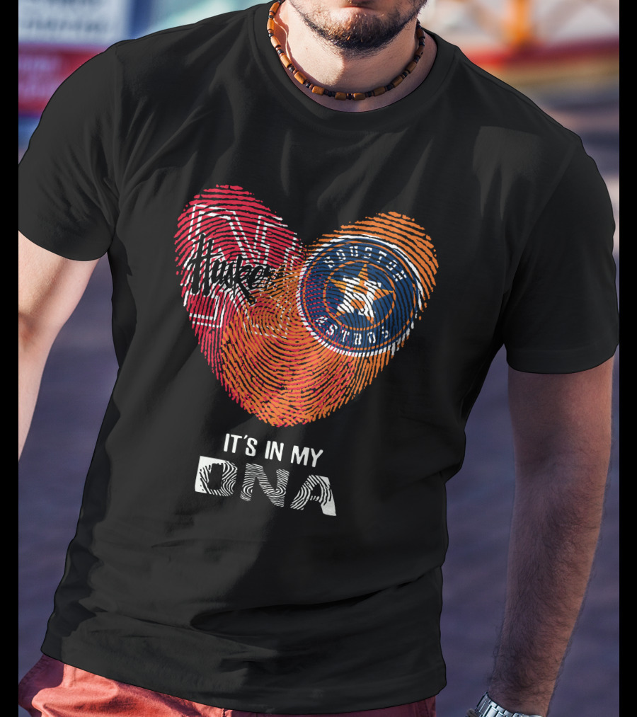 Houston Astros Nebraska Huskers It's In My DNA T-Shirt